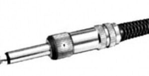Spina Jack 6,35 Stereo Nera Professionale